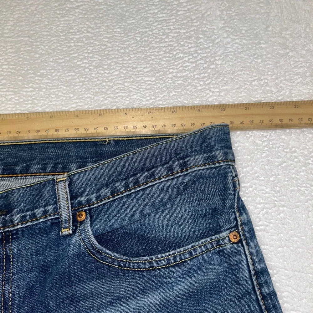Levi's 505 Regular Fit Jeans Mens 40x32 Blue Denim Straight Leg Work Casual